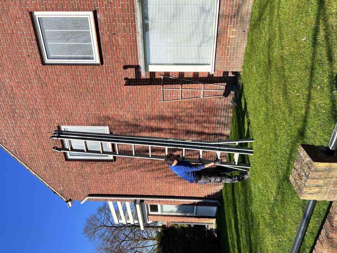 Delft schoorsteenveger huis ladder